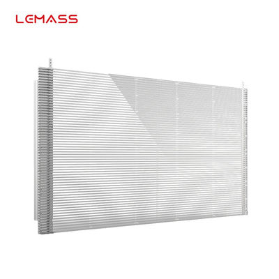 Luminosité structurel de l'affichage à LED LMS-TF de P3.9 du pro roman transparent créatif HD de série intense