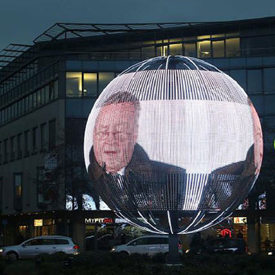 Écran créatif d'intérieur d'affichage à LED de P7.8, mur visuel transparent ultra mince de LED