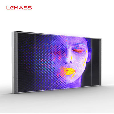 Commercial affichage à LED transparent, transparent de l'écran P3.9 de SMD 3510 LED haut