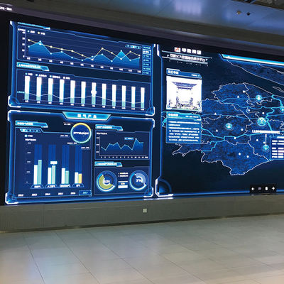 Le mur visuel d'intérieur de P1.2 LED montrent directionnel multi de SMD 1010 pour le message publicitaire