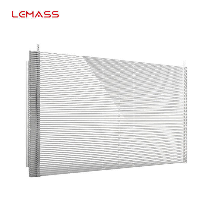 Luminosité structurel de l'affichage à LED LMS-TF de P3.9 du pro roman transparent créatif HD de série intense