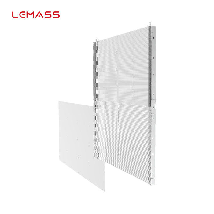 Écran créatif d'intérieur d'affichage à LED de P7.8, mur visuel transparent ultra mince de LED